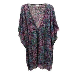 Profile by Gottex Swim Coverup Medium Mesh Kaftan Beach Vacation Cruise